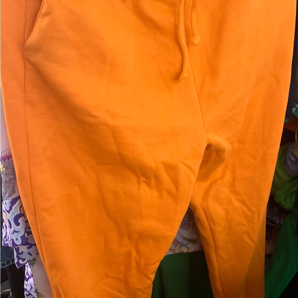 Bright Orange Sweatpants
